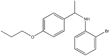 2-bromo-N-[1-(4-propoxyphenyl)ethyl]aniline Struktur