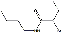 2-bromo-N-butyl-3-methylbutanamide Struktur