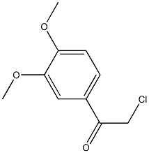 2-chloro-1-(3,4-dimethoxyphenyl)ethanone Struktur