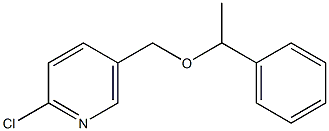 2-chloro-5-[(1-phenylethoxy)methyl]pyridine Struktur