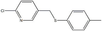 2-chloro-5-{[(4-methylphenyl)sulfanyl]methyl}pyridine Struktur