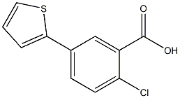 2-chloro-5-thien-2-ylbenzoic acid Struktur