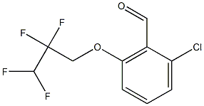 2-chloro-6-(2,2,3,3-tetrafluoropropoxy)benzaldehyde Struktur