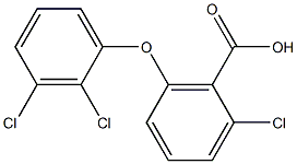 2-chloro-6-(2,3-dichlorophenoxy)benzoic acid Struktur