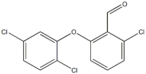 2-chloro-6-(2,5-dichlorophenoxy)benzaldehyde Struktur