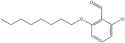 2-chloro-6-(octyloxy)benzaldehyde Struktur