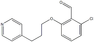 2-chloro-6-[3-(pyridin-4-yl)propoxy]benzaldehyde Struktur