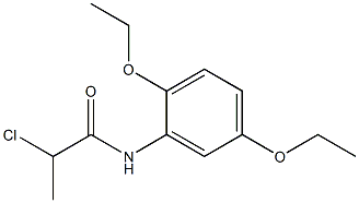 2-chloro-N-(2,5-diethoxyphenyl)propanamide Struktur