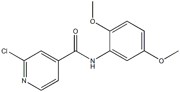 2-chloro-N-(2,5-dimethoxyphenyl)pyridine-4-carboxamide Struktur