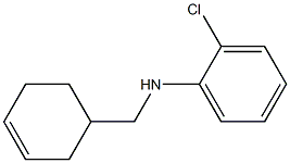 2-chloro-N-(cyclohex-3-en-1-ylmethyl)aniline Struktur