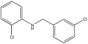 2-chloro-N-[(3-chlorophenyl)methyl]aniline Struktur