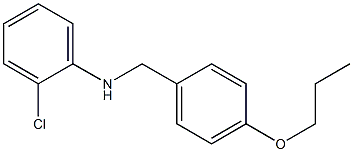 2-chloro-N-[(4-propoxyphenyl)methyl]aniline Struktur