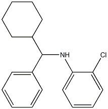 2-chloro-N-[cyclohexyl(phenyl)methyl]aniline Struktur