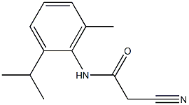 2-cyano-N-(2-isopropyl-6-methylphenyl)acetamide Struktur