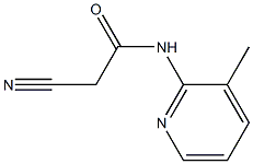 2-cyano-N-(3-methylpyridin-2-yl)acetamide Struktur