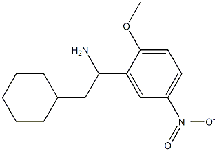 2-cyclohexyl-1-(2-methoxy-5-nitrophenyl)ethan-1-amine Struktur