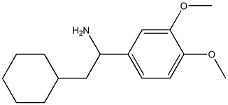 2-cyclohexyl-1-(3,4-dimethoxyphenyl)ethan-1-amine Struktur