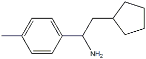 2-cyclopentyl-1-(4-methylphenyl)ethan-1-amine Struktur