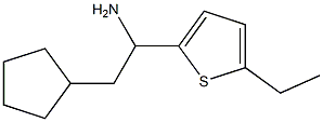 2-cyclopentyl-1-(5-ethylthiophen-2-yl)ethan-1-amine Struktur