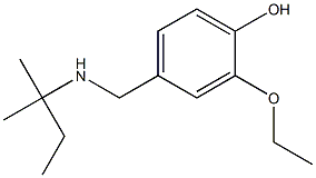 2-ethoxy-4-{[(2-methylbutan-2-yl)amino]methyl}phenol Struktur