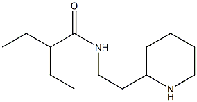 2-ethyl-N-(2-piperidin-2-ylethyl)butanamide Struktur