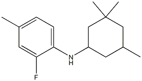 2-fluoro-4-methyl-N-(3,3,5-trimethylcyclohexyl)aniline Struktur