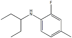 2-fluoro-4-methyl-N-(pentan-3-yl)aniline Struktur