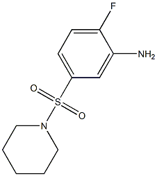 2-fluoro-5-(piperidine-1-sulfonyl)aniline Struktur