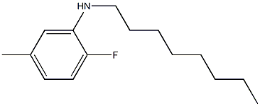 2-fluoro-5-methyl-N-octylaniline Struktur