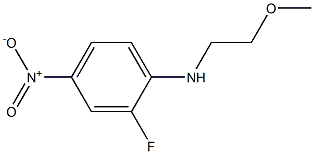 2-fluoro-N-(2-methoxyethyl)-4-nitroaniline Struktur