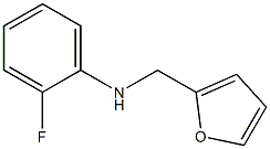 2-fluoro-N-(furan-2-ylmethyl)aniline Struktur