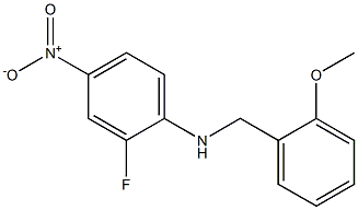 2-fluoro-N-[(2-methoxyphenyl)methyl]-4-nitroaniline Struktur