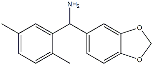 2H-1,3-benzodioxol-5-yl(2,5-dimethylphenyl)methanamine Struktur