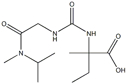 2-methyl-2-[({[methyl(propan-2-yl)carbamoyl]methyl}carbamoyl)amino]butanoic acid Struktur