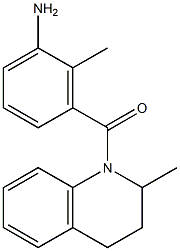 2-methyl-3-[(2-methyl-1,2,3,4-tetrahydroquinolin-1-yl)carbonyl]aniline Struktur