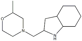 2-methyl-4-(octahydro-1H-indol-2-ylmethyl)morpholine Struktur