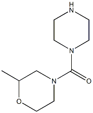 2-methyl-4-(piperazin-1-ylcarbonyl)morpholine Struktur