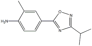 2-methyl-4-[3-(propan-2-yl)-1,2,4-oxadiazol-5-yl]aniline Struktur