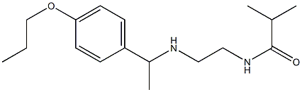 2-methyl-N-(2-{[1-(4-propoxyphenyl)ethyl]amino}ethyl)propanamide Struktur