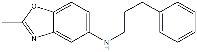 2-methyl-N-(3-phenylpropyl)-1,3-benzoxazol-5-amine Struktur