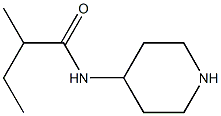 2-methyl-N-piperidin-4-ylbutanamide Struktur