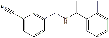 3-({[1-(2-methylphenyl)ethyl]amino}methyl)benzonitrile Struktur