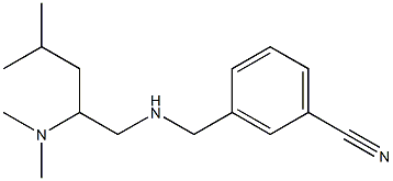 3-({[2-(dimethylamino)-4-methylpentyl]amino}methyl)benzonitrile Struktur