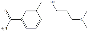 3-({[3-(dimethylamino)propyl]amino}methyl)benzamide Struktur