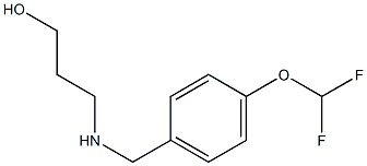 3-({[4-(difluoromethoxy)phenyl]methyl}amino)propan-1-ol Struktur