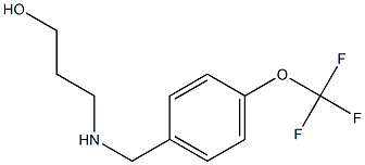 3-({[4-(trifluoromethoxy)phenyl]methyl}amino)propan-1-ol Struktur