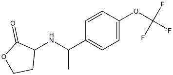 3-({1-[4-(trifluoromethoxy)phenyl]ethyl}amino)oxolan-2-one Struktur