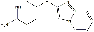 3-({imidazo[1,2-a]pyridin-2-ylmethyl}(methyl)amino)propanimidamide Struktur