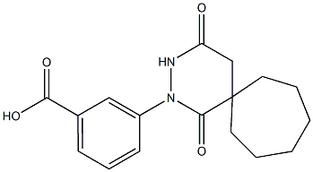 3-(1,4-dioxo-2,3-diazaspiro[5.6]dodec-2-yl)benzoic acid Struktur