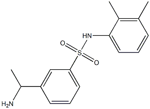 3-(1-aminoethyl)-N-(2,3-dimethylphenyl)benzene-1-sulfonamide Struktur